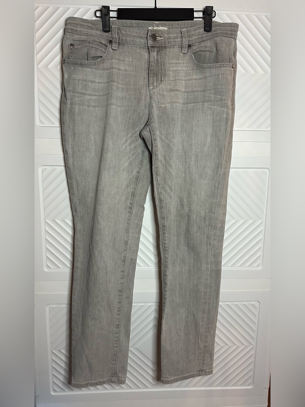 Eileen Fisher Gray Straight-Leg Jeans